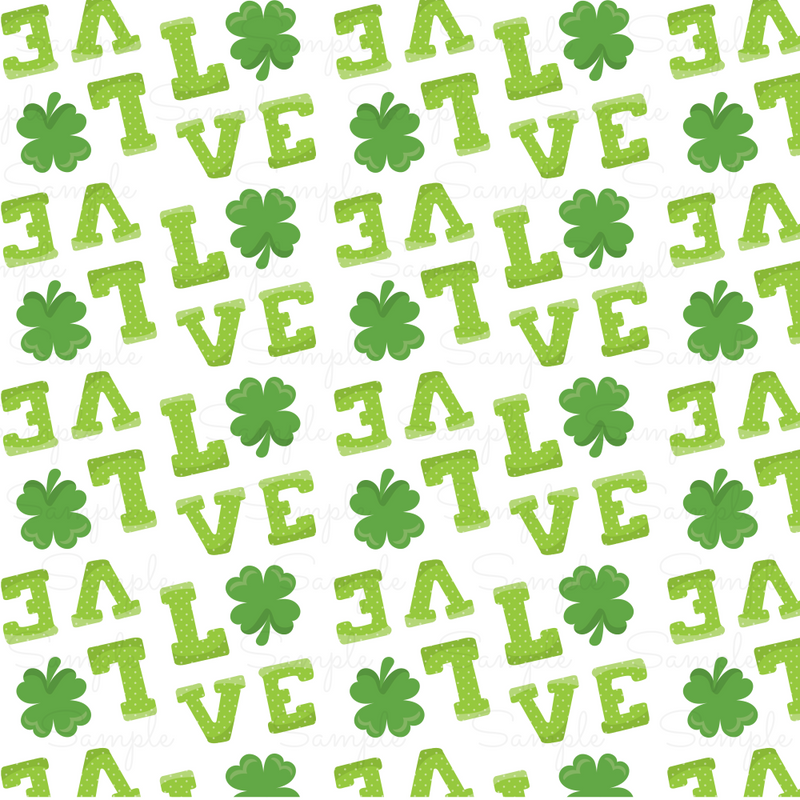 St. Patrick's Day Pattern Vinyl PS699-1