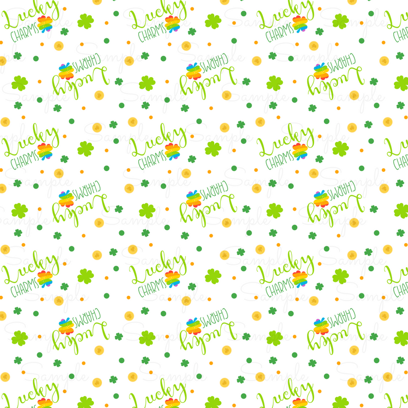 St. Patrick's Day Pattern Vinyl PS847-12