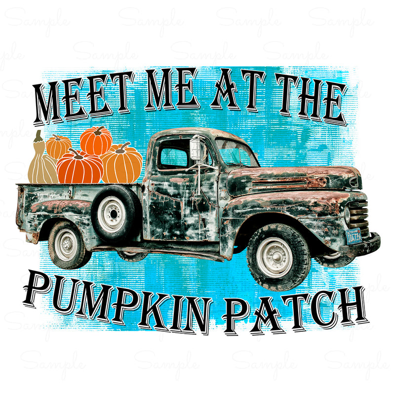 Meet Me At The Pumpkin Patch. Ready to Press Transfer. RC-12