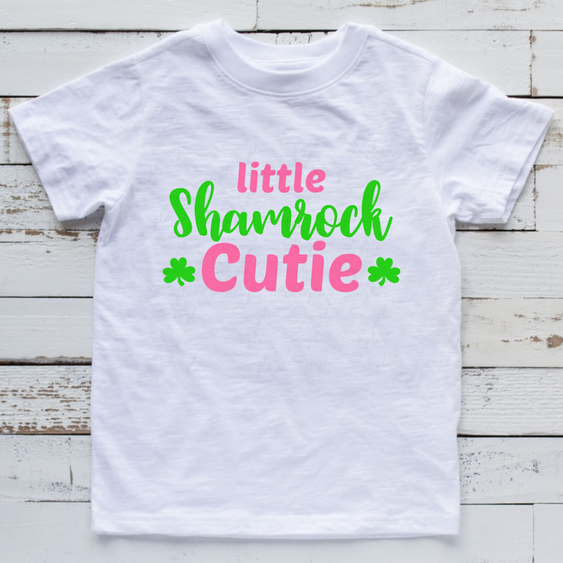 Little Shamrock Cutie Ready to Press Transfer