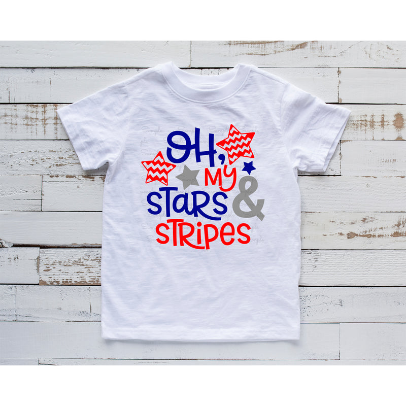 Oh, My Stars and Stripes Ready to Press Transfer